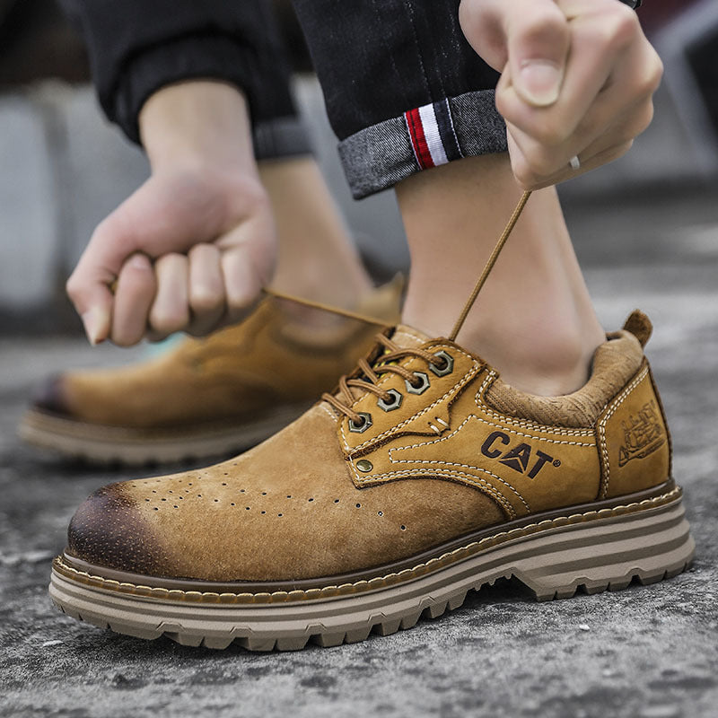 Men's Large Size Breathable Trendy Handmade Men's Casual Leather Shoes