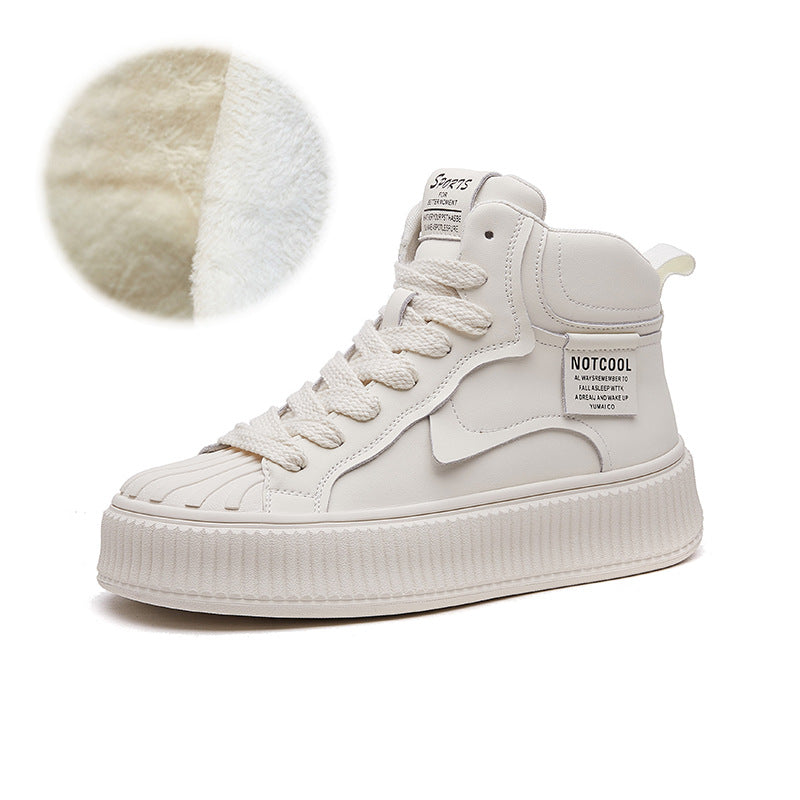 Women's Top White Korean Style Thick Bottom Women's Sports Shoes