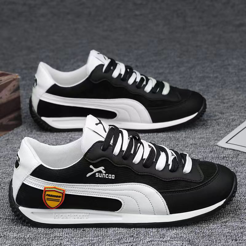 Men's Breathable Running Korean Retro Lace Up Casual Shoes