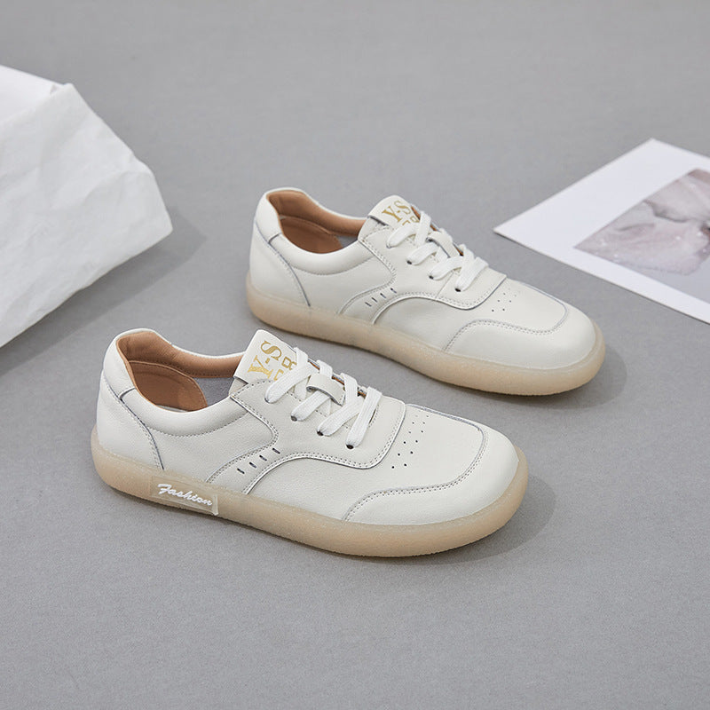 Women's White Autumn Flat Nurse Thin Plus Casual Shoes
