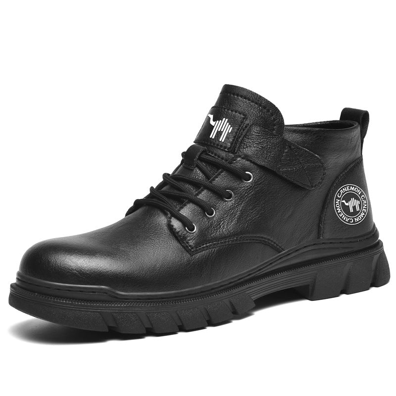 Men's British Style Sports Motorcycle Soft Bottom Sneakers