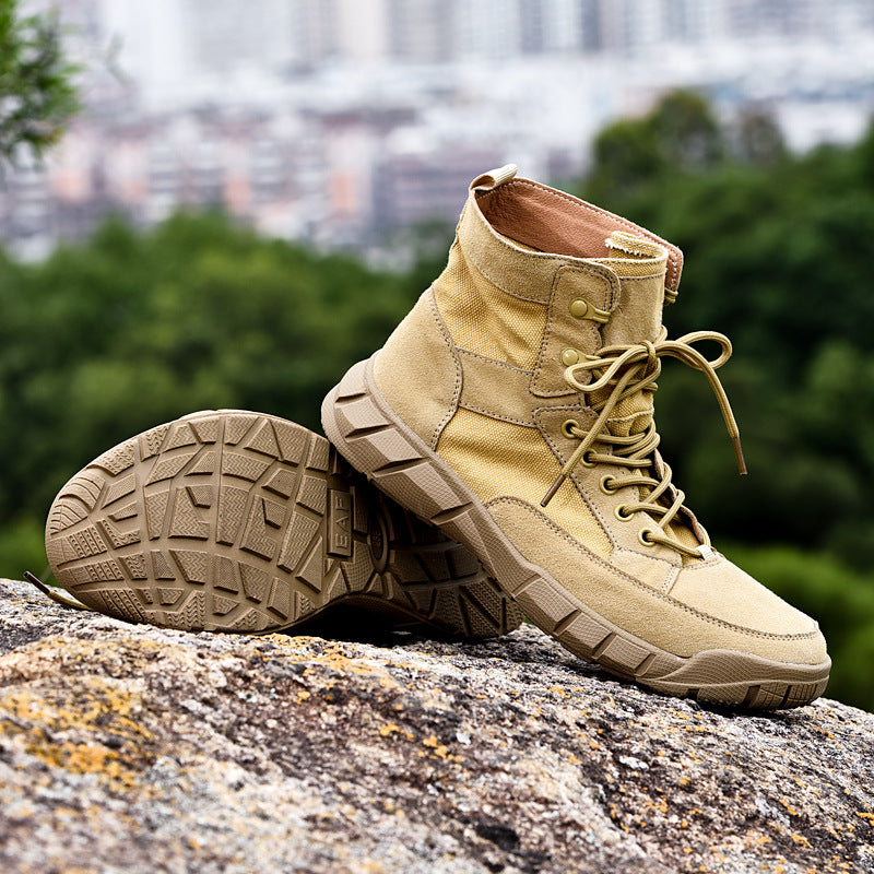 Men's British Style Middle High Top Martin Boots
