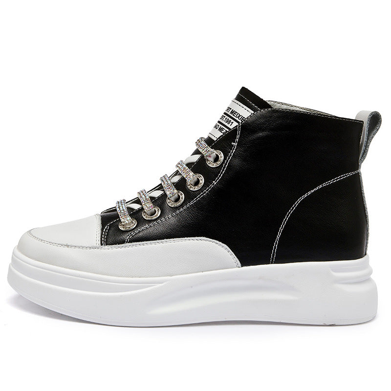 White Fleece-lined Not Stuffy Feet Fashion Casual Shoes