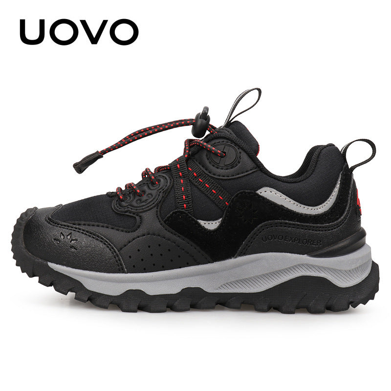 Children's Outdoor Running Boy Hiking Plastic Buckle Sneakers