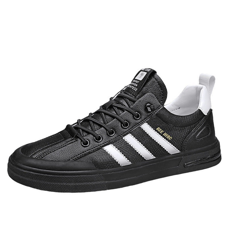 Men's Korean Style Trendy White Green Fashion Sneakers