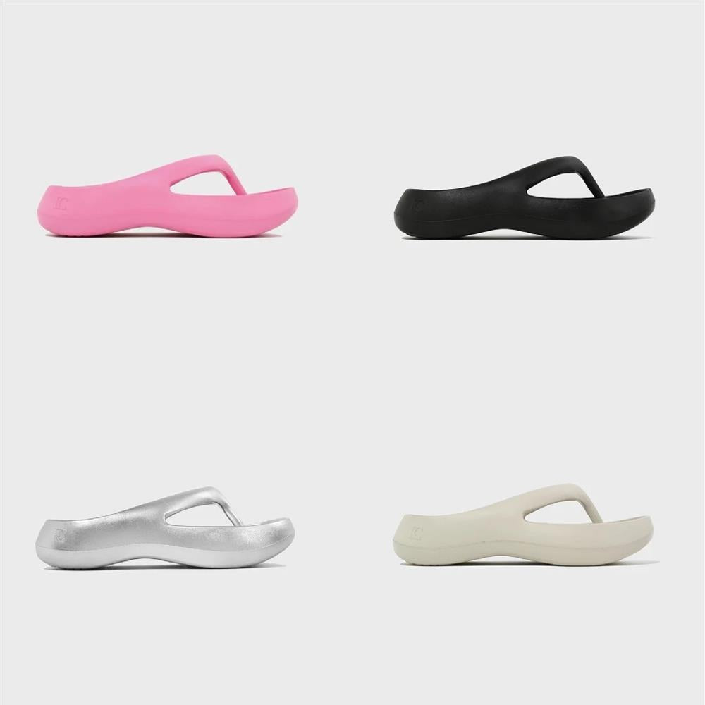 Pink Flip-flops Thick-soled Flat Bottom Comfort Sandals