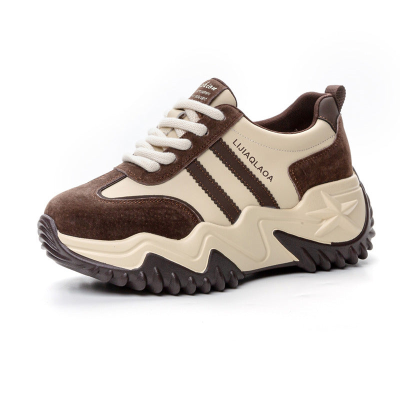 Women's Retro Style Soft Bottom Platform Women's Casual Shoes