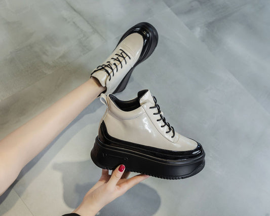 Women's Thick Sole Increased Daddy Platform Casual Shoes