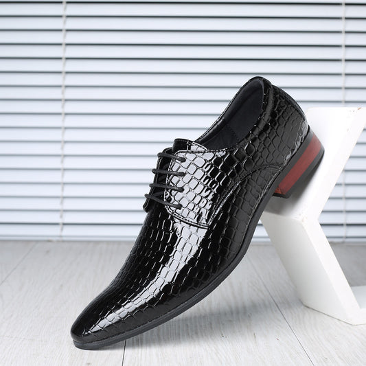 Men's Fashionable Trendy European Style British Plus Leather Shoes