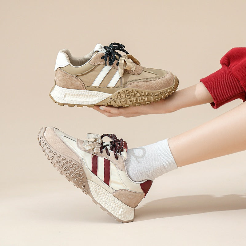 Women's German Training Retro Autumn Color Matching Sneakers