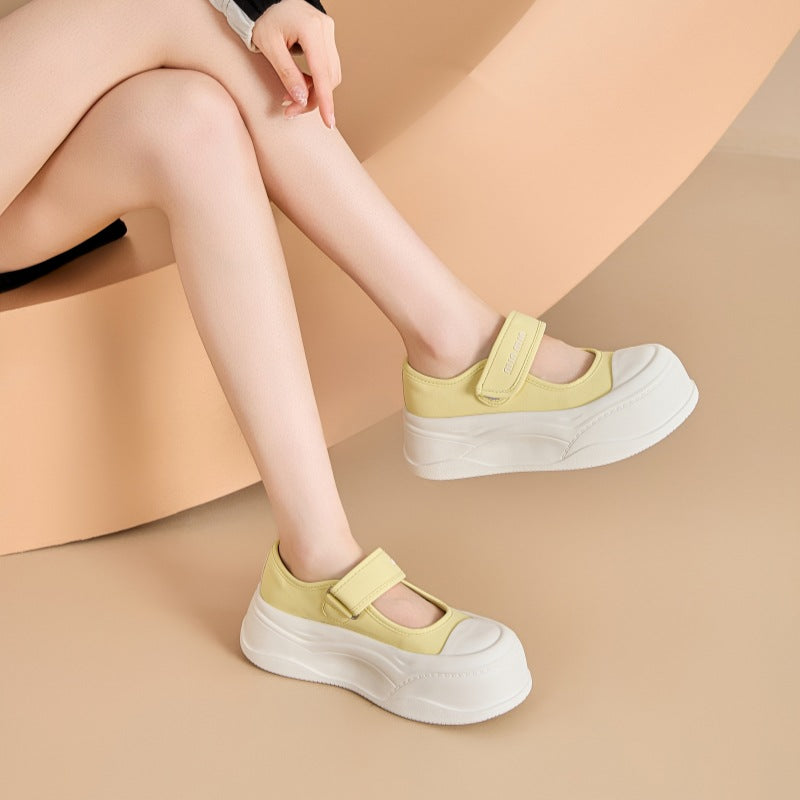 Women's Height Increasing Velcro Mary Jane Summer Casual Shoes