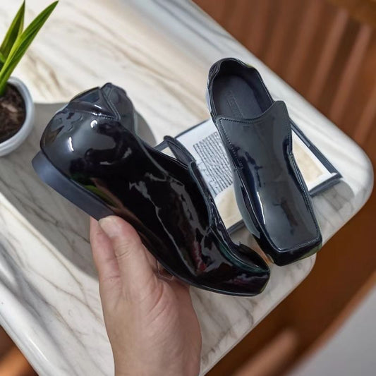 Women's & Men's Toe Early Spring Deep Mouth Simple Leather Shoes