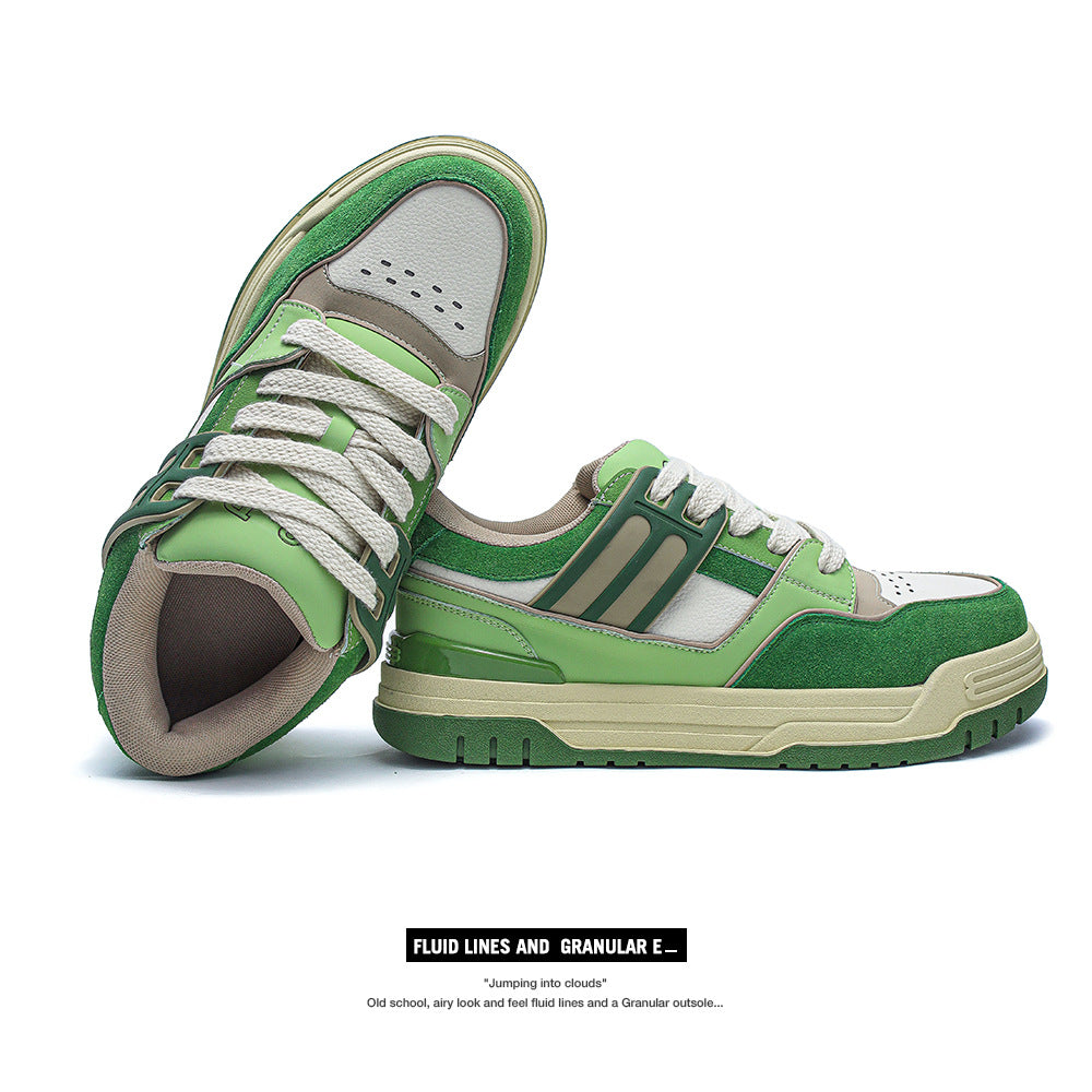 Board Four Trendy High-grade Green Niche Sneakers