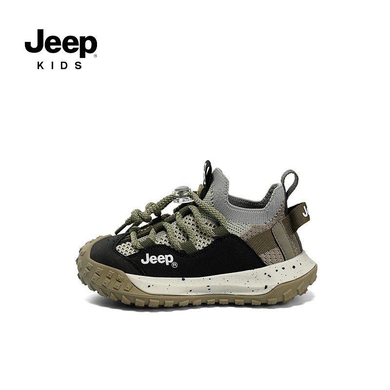 Children's Boys Dad Medium Big Mesh Surface Kid's Sneakers