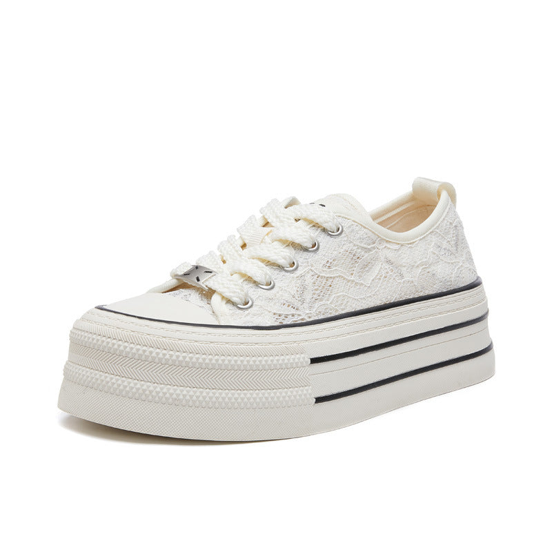 Women's Lace Mesh Summer Sweet Thick Sole Casual Shoes