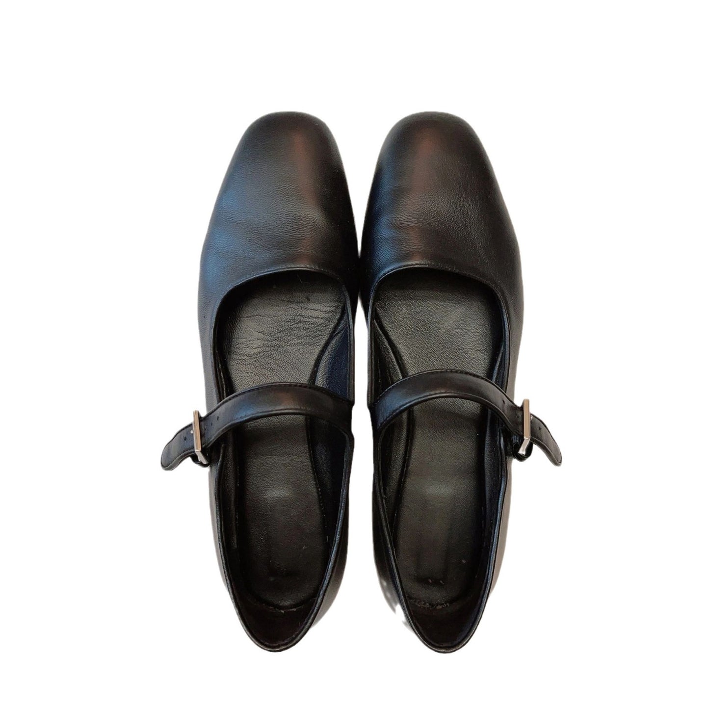 Women's Soft Bottom Genuine Mary Jane Pumps Buckle Strap Shallow Women's Shoes