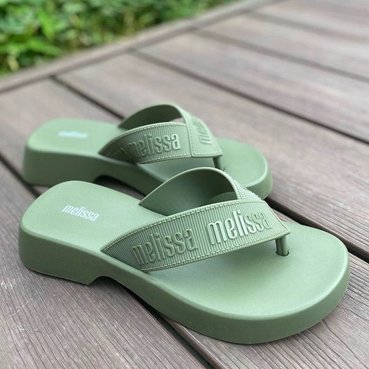 Women's Melisa Fashion Outdoor Lightweight Mid Flip-flops Heels