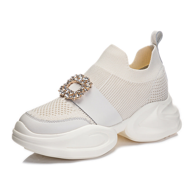 Women's Korean Style Platform Dad Muffin Breathable Women's Sports Shoes
