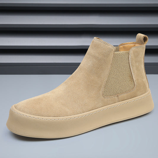Men's Winter Martin Genuine Chelsea Fleece-lined Warm Boots