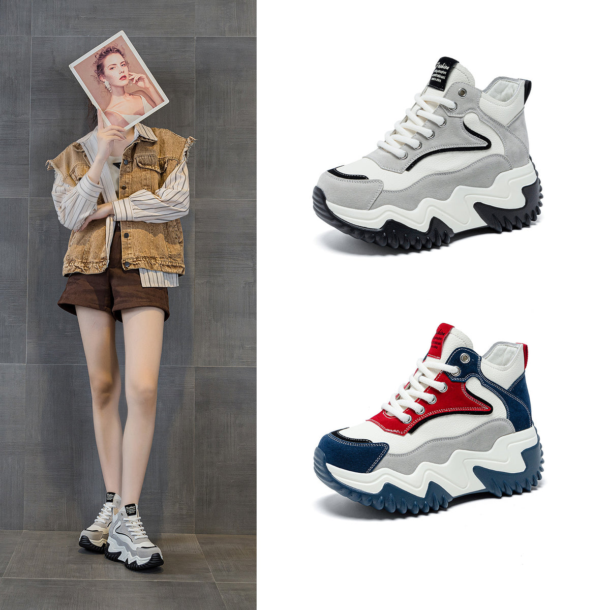 Classy Classic Durable Platform Sports Leisure Women's Casual Shoes