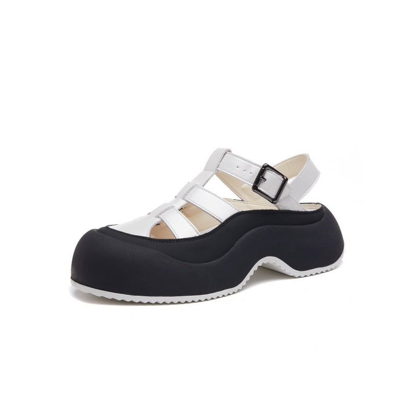 Women's & Men's Flat For Outdoors Summer Hollow Closed Men's Shoes