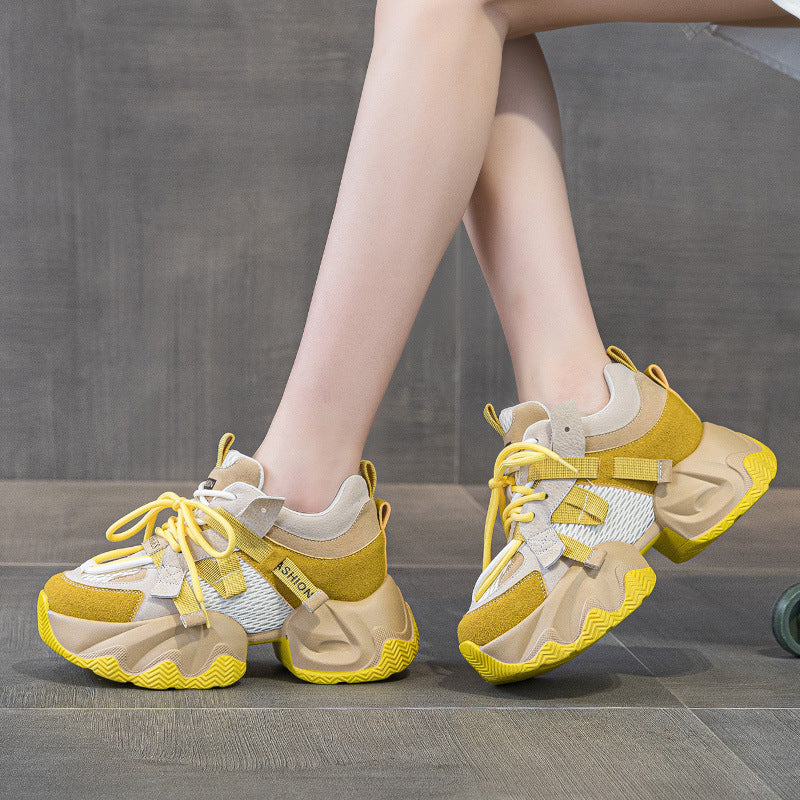 Women's Autumn Platform Height Increasing Insole Sports Women's Shoes