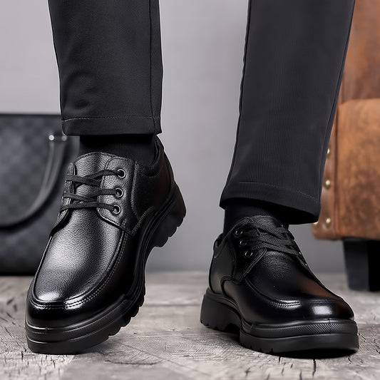 Men's Fashion Comfortable Elegant Business Platform Leather Shoes