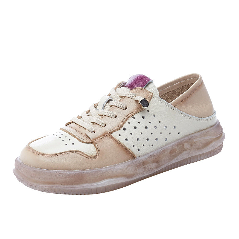 Women's Two-way Wear Genuine Color Matching Flat Casual Shoes