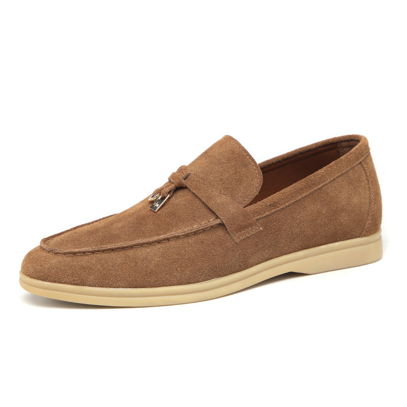 Men's British Style Tassel Advanced Slip-on Suede Leather Shoes