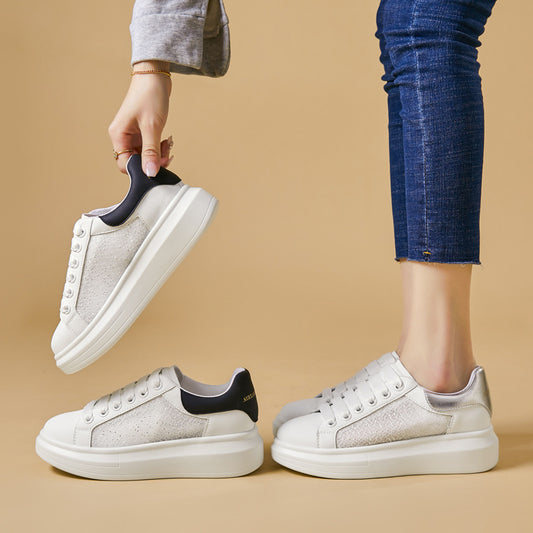 Women's Increasing Fashion Genuine Summer University Style Casual Shoes