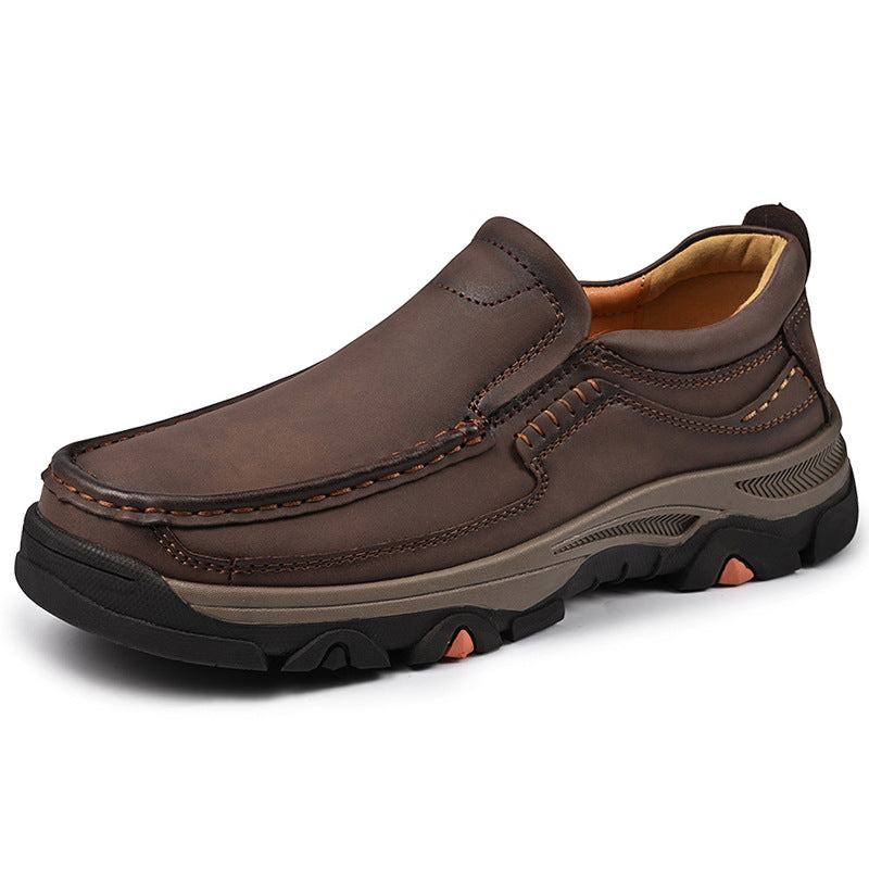Men's Cool Plus Size Slip-on Lightweight Leather Shoes
