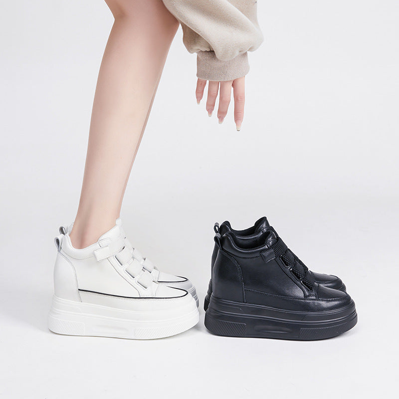 Women's Small Height Increasing Insole Platform Pumps Casual Shoes