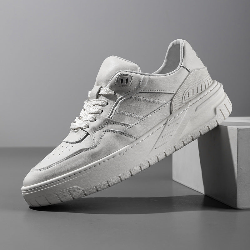 Men's Breathable White Autumn Trendy Sports Platform Men's Board Shoes