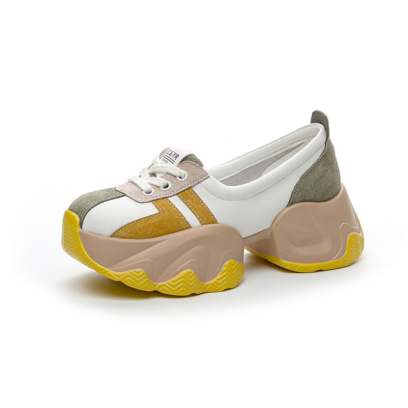 Women's Bottom Pumps Shallow Mouth Heightened Easy Casual Shoes