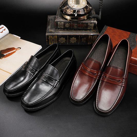Men's One Pedal British Style Retro Washed Loafers