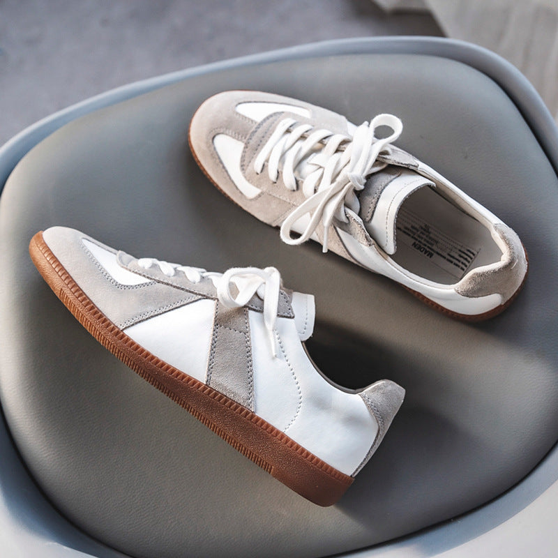 Men's Summer Plus Size Soft Bottom Skateboard Minority White Retro Canvas Shoes