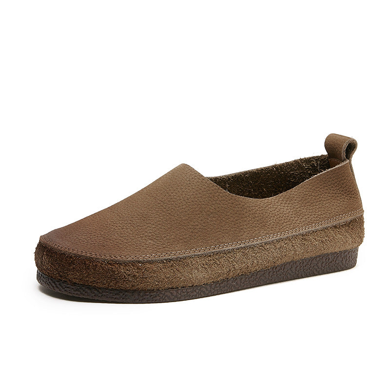 Women's Soft Bottom Surface Comfortable Flats Shallow Mouth Casual Shoes