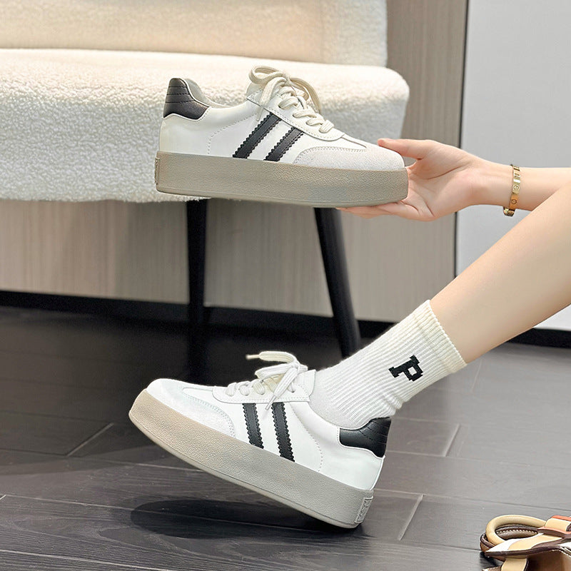 Women's Thick-soled Sports Spring Versatile Vintage Soft Bottom Sneakers