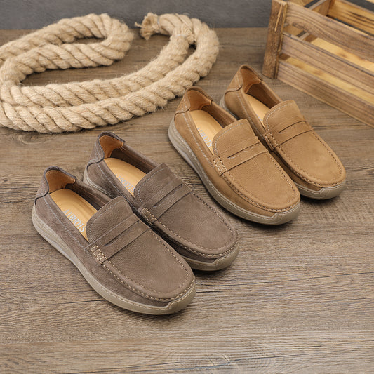 Men's Cool Summer Slip-on Driving Litchi Casual Shoes
