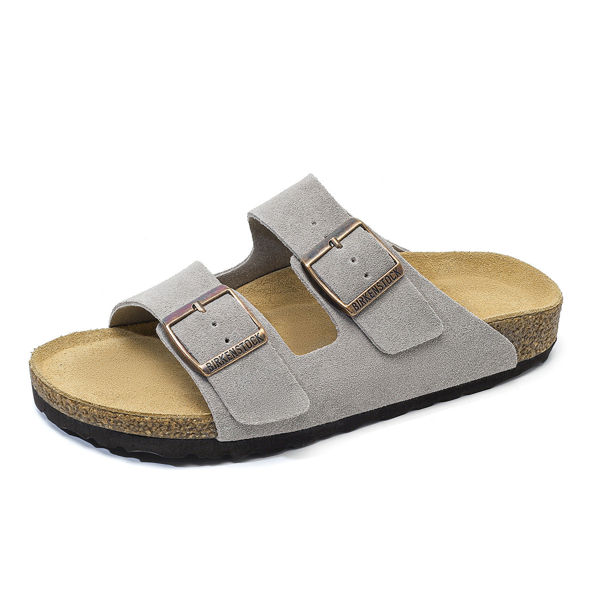 Women's & Men's Pure Original Cork Double-breasted Outerwear Two-word Sandals