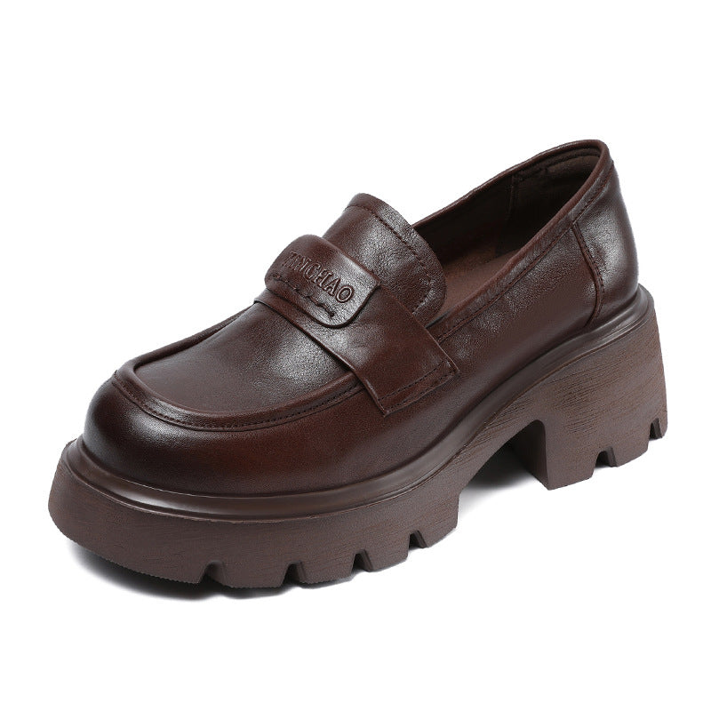 Women's Authentic Spring Thick Bottom Mild Luxury Loafers