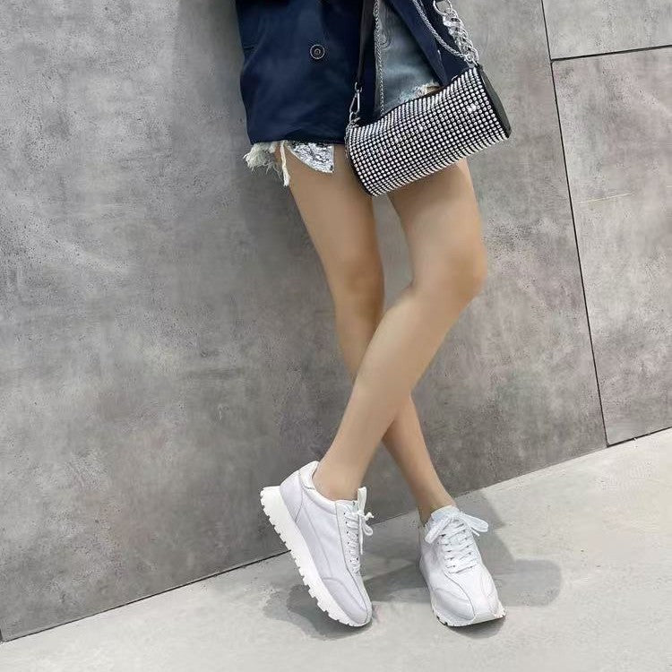 Women's White Korean Sports Breathable Flat Cortez Women's Casual Shoes