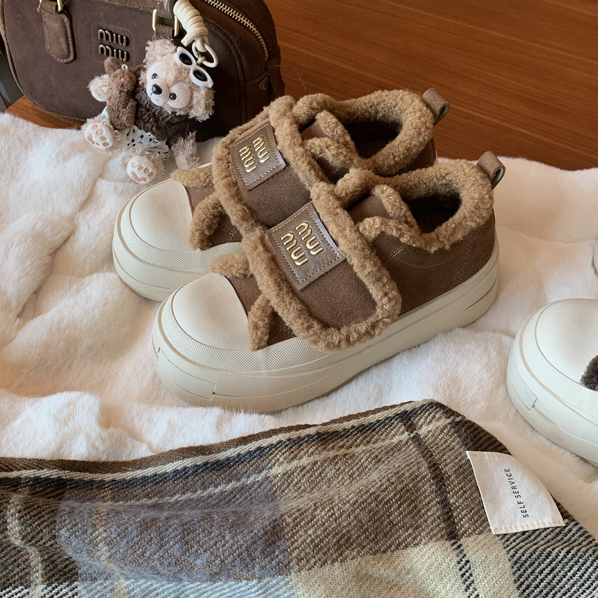 Women's & Men's Grape Mom Winter Raise The Bottom Warm Women's Shoes