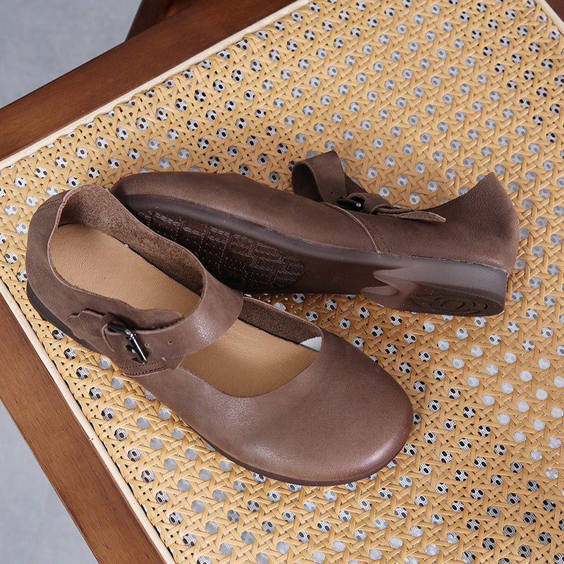Women's Handmade Mori Style Vintage Soft Bottom First Casual Shoes