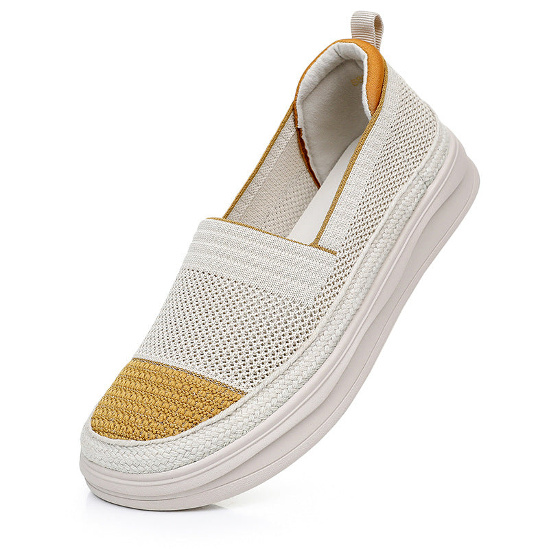Women's Sheep Comfortable Mom Slip-on Lightweight Pumps Casual Shoes
