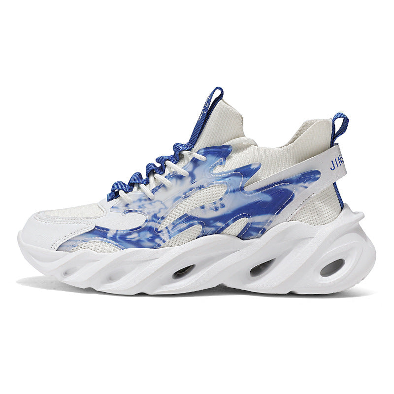 Men's Mesh Surface Clunky Sports Extra Large Sneakers