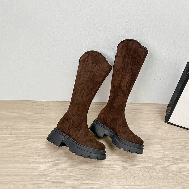 Women's Plus Size Fat Thick Legs Height Increasing Boots