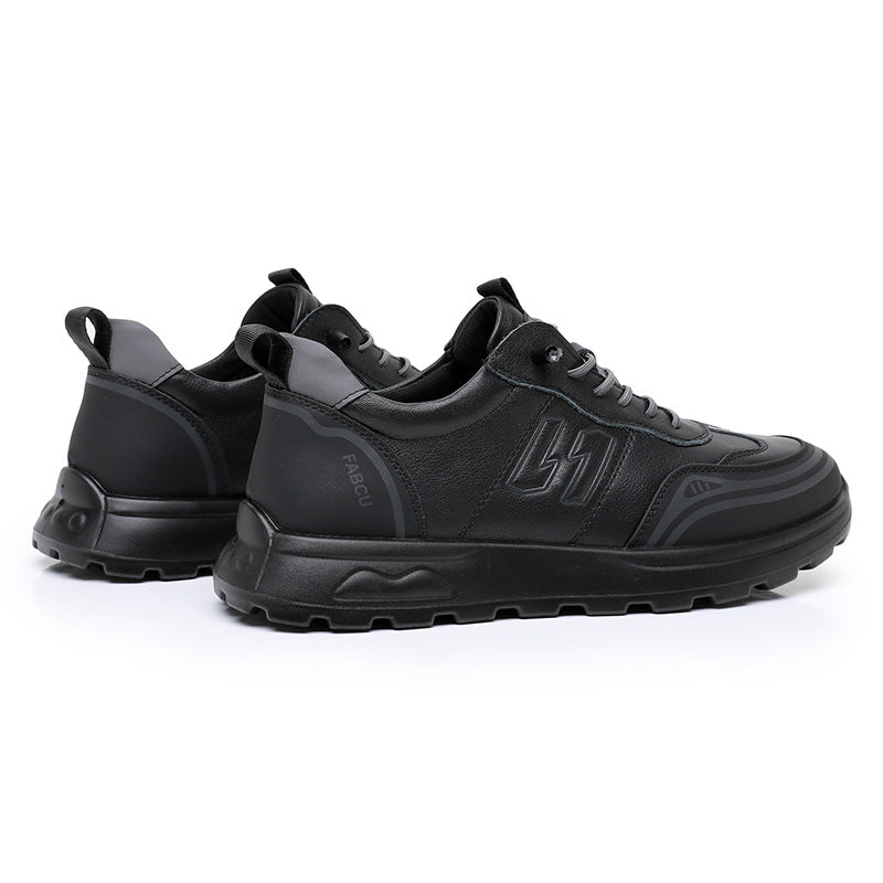 Men's Spring Korean First Layer Cowhide Fashion Men's Shoes