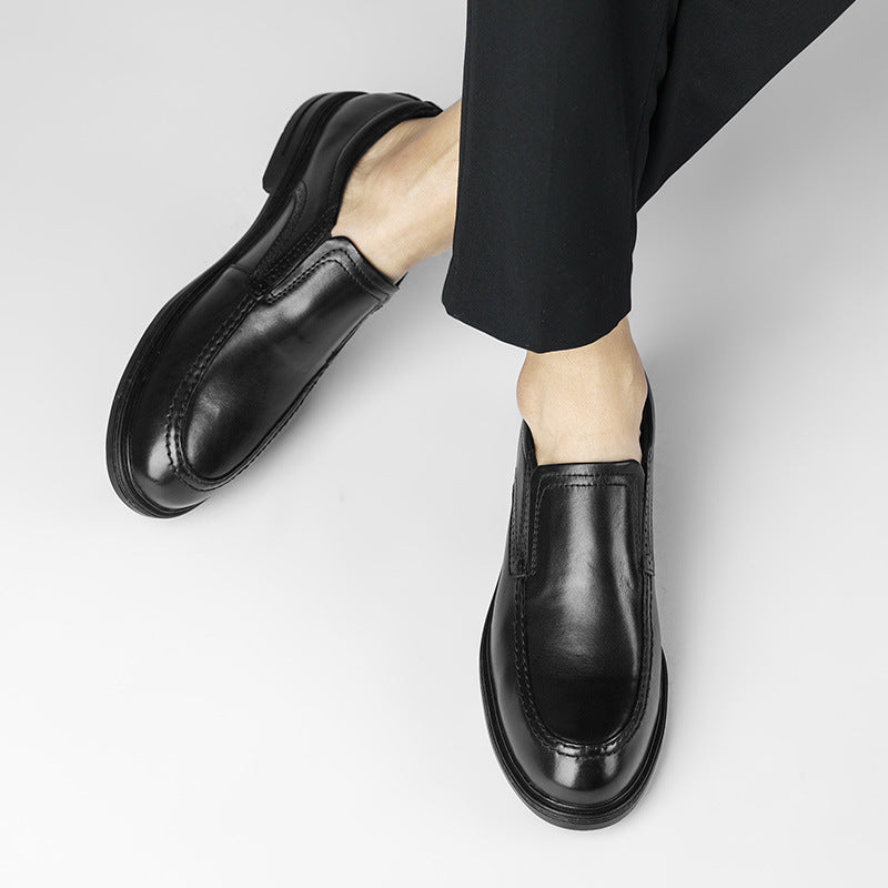 Men's Business Formal Wear Handmade Genuine Slip-on Leather Shoes