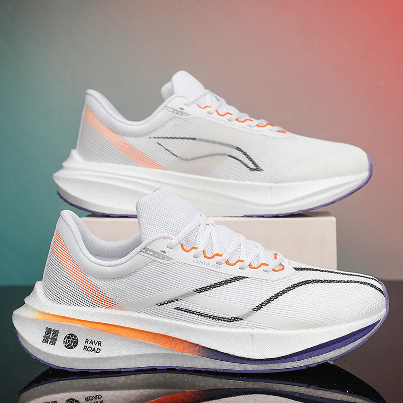 Men's Carbon Plate Running Shockproof Breathable Older Summer Sneakers